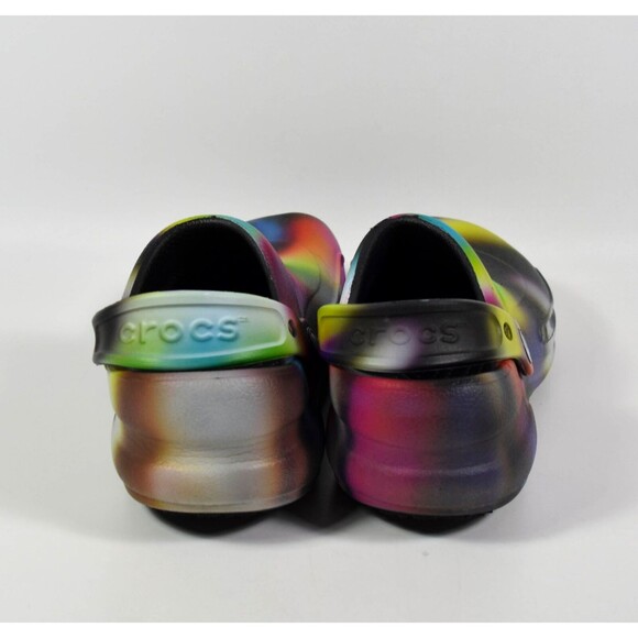 Women's Crocs Non-Slip Multi-Color Tie Dye Style Clog Shoes Size 6 - Picture 4 of 7